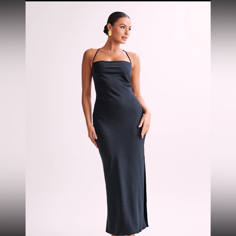 Sydney Straight Neck Slip Maxi Dress